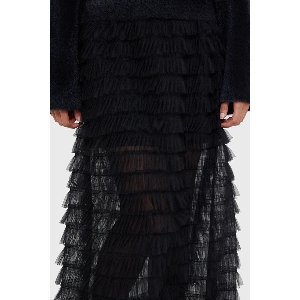 Killstar Victoriana Black Ruffle skirt size‎ small - Picture 2 of 5